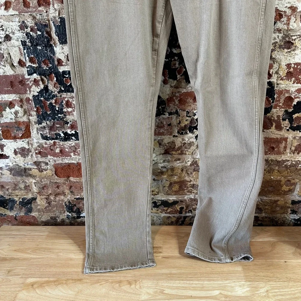 Wrangler Retro Slim Straight Leg Jeans Mens 32x34 Tan Brown